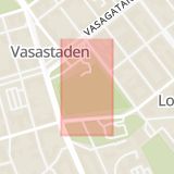 Karta som med röd fyrkant ramar in Lidköping, Hovby, Göteborg, Skälltorp, Gamla Stadens Torg, Kungsportsplatsen, Sahlgrenska, Västra Götalands län
