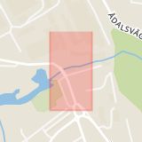 Karta som med röd fyrkant ramar in Huskvarna, Magnet, Jönköpings län