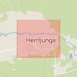 Karta som med röd fyrkant ramar in Herrljunga, Lidköping, Lilla Edet, Västerlanda, Göteborg, Askim, Verkstadsvägen, Västra Götalands län