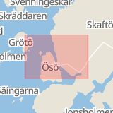 Karta som med röd fyrkant ramar in Grundsund, Lysekil, Västra Götalands län