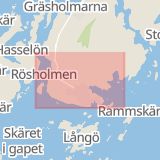 Karta som med röd fyrkant ramar in Kungshamn, Kungälv, Hällebergsgatan, Västra Götalands län
