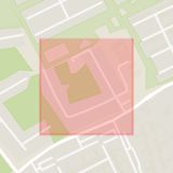 Karta som med röd fyrkant ramar in Ellen Keys Gata, Linköping, Östergötlands län