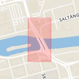 Karta som med röd fyrkant ramar in Svärtinge, Ingelstad, Ståthögavägen, Hamnbron, Norrköping, Östergötlands län