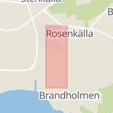Karta som med röd fyrkant ramar in Vingåker, Idrottsvägen, Nyköping, Södermanlands län