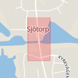 Karta som med röd fyrkant ramar in Sjötorp, Danderydsvägen, Sollentuna, Västra Götalands län