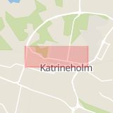 Karta som med röd fyrkant ramar in Storgatan, Katrineholm, Södermanlands län