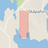 Karta som med röd fyrkant ramar in Bruksvägen, Bengtsfors, Västra Götalands län