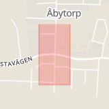Karta som med röd fyrkant ramar in Åbytorp, Kumla, Örebro län