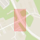 Karta som med röd fyrkant ramar in Stallarholmsvägen, Örbyleden, Högdalen, Stockholms län