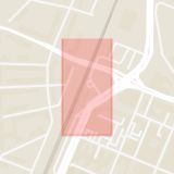 Karta som med röd fyrkant ramar in Örebro, Rynninge, Resecentrum, Örebro län