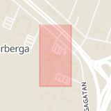 Karta som med röd fyrkant ramar in Vivalla, Varberga Centrum, Örebro, Örebro län