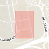 Karta som med röd fyrkant ramar in Örebro, Prologgatan, Boglundsängen, Lindesberg, Hagaberg, Örebro län
