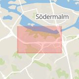 Karta som med röd fyrkant ramar in Årsta, Stockholm, Stockholms län