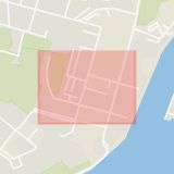 Karta som med röd fyrkant ramar in Södermalm, Tengdahlsgatan, Stockholm, Stockholms län