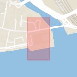Karta som med röd fyrkant ramar in Kungsholmen, Hantverkargatan, Stadshuset, Stockholm, Stockholms län