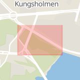 Karta som med röd fyrkant ramar in Rålambshovsparken, Stockholm, Stockholms län