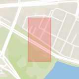Karta som med röd fyrkant ramar in Norr Mälarstrand, Fridhemsgatan, Stockholm, Stockholms län