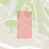 Karta som med röd fyrkant ramar in Alvik, Alviksplan, Stockholm, Stockholms län