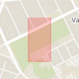 Karta som med röd fyrkant ramar in Vasaparken, Dalagatan, Stockholm, Stockholms län