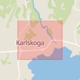 Karta som med röd fyrkant ramar in Örebro, Karlskoga, Bohult, Örebro län