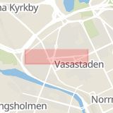 Karta som med röd fyrkant ramar in Karlbergsvägen, Stockholm, Stockholms län