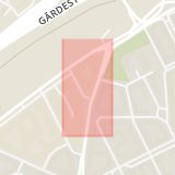 Karta som med röd fyrkant ramar in Norrtull, Stockholms län