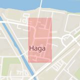 Karta som med röd fyrkant ramar in Karlstad, Haga, Kronoparken, Värmlands län