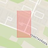 Karta som med röd fyrkant ramar in Tensta, Björingeplan, Stockholm, Stockholms län