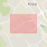 Karta som med röd fyrkant ramar in Kista, Helsingörsgatan, Stockholm, Stockholms län