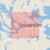 Karta som med röd fyrkant ramar in Fullerö, Stockholm, Knivsta, Uppsala, Stockholms län