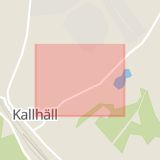 Karta som med röd fyrkant ramar in Kallhäll, Kopparvägen, Stockholm, Stockholms län