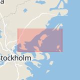 Karta som med röd fyrkant ramar in Tumba, Åkersberga, Stockholms län
