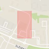 Karta som med röd fyrkant ramar in Vikingavägen, Valsta, Sigtuna, Stockholms län