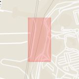 Karta som med röd fyrkant ramar in Sky City, Arlanda, Sigtuna, Stockholms län