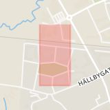 Karta som med röd fyrkant ramar in Lockgatan, Luthagen, Uppsala, Uppsala län