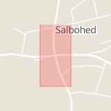 Karta som med röd fyrkant ramar in Salbohed, Sala, Västmanlands län
