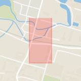 Karta som med röd fyrkant ramar in Bergslagsvägen, Avesta Centrum, Avesta, Dalarnas län