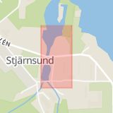 Karta som med röd fyrkant ramar in Stjärnsund, Hedemora, Dalarnas län