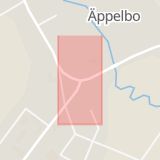 Karta som med röd fyrkant ramar in Äppelbo, Vansbro, Dalarnas län