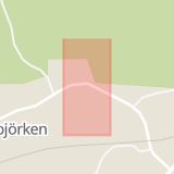 Karta som med röd fyrkant ramar in Kullsbjörken, Leksand, Dalarnas län