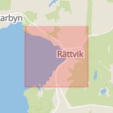 Karta som med röd fyrkant ramar in Rättvik, Dalarnas län