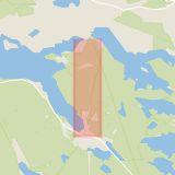 Karta som med röd fyrkant ramar in Skogsvägen, Bergvik, Söderhamn, Gävleborgs län