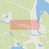 Karta som med röd fyrkant ramar in Granloholm, Tunavägen, Kvissleby, Sundsvall, Västernorrlands län