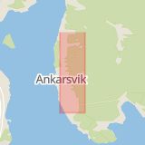Karta som med röd fyrkant ramar in Sundsvall, Övre Raholmsvägen, Södermalm, Härnösand, Trädgårdsgatan, Njurunda, Sallyhillsvägen, Sveavägen, Västernorrlands län