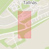 Karta som med röd fyrkant ramar in Tallnäs, Timrå, Västernorrlands län