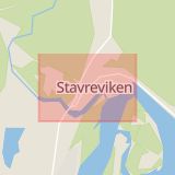 Karta som med röd fyrkant ramar in Stavreviken, Högsta, Timrå, Västernorrlands län