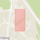 Karta som med röd fyrkant ramar in Lillänge, Östersund, Jämtlands län