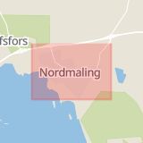 Karta som med röd fyrkant ramar in Nordmaling, Flakaträsk, Sorsele Kommun, Stalon, Vilhelmina, Västerbottens län
