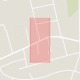Karta som med röd fyrkant ramar in Junsele, Skolvägen, Köpmangatan, Sollefteå, Västernorrlands län