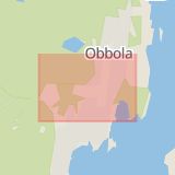 Karta som med röd fyrkant ramar in Obbola, Umeå, Vilhelmina, Robertsfors, Lycksele, Norrbyn, Västerbottens län